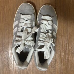 Adidas Campus Gray and White Sneakers Womens 10.5 or men’s 9